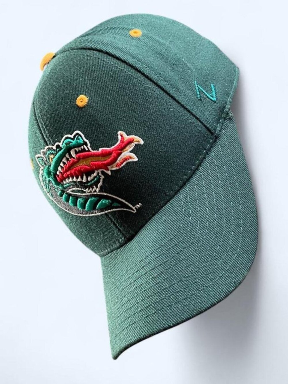 NCAA UAB Blazers Zephyr Wool Blend Green Embroidered Logo Snapback Hat (Sz 7)